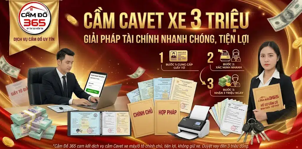 cam cavet xe 3 trieu giai phap tai chinh nhanh chong tien loi