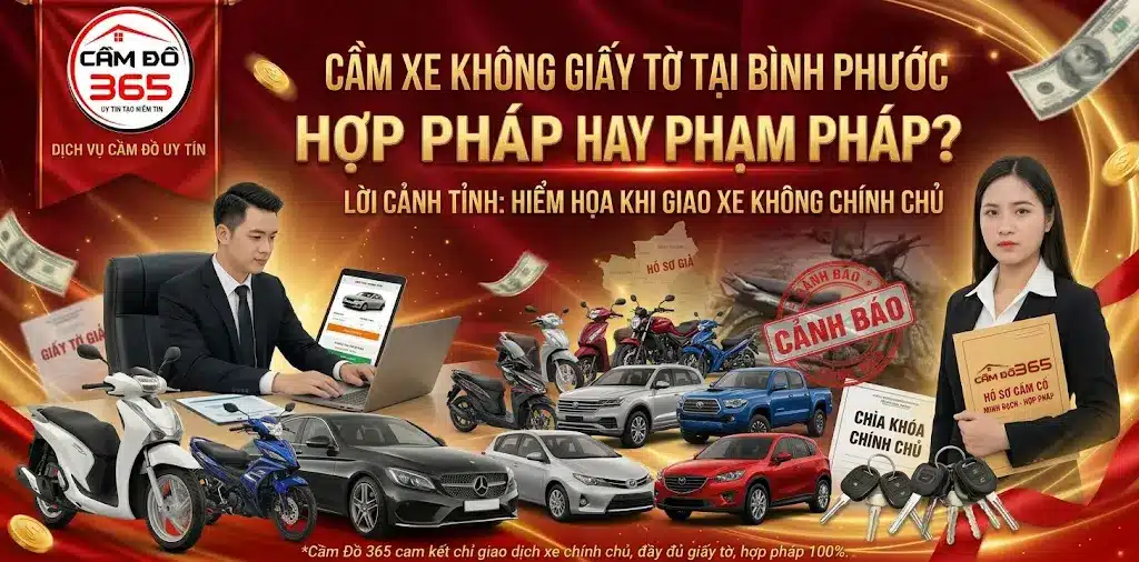 cam xe khong giay to tai binh phuoc hop phap hay pham phap