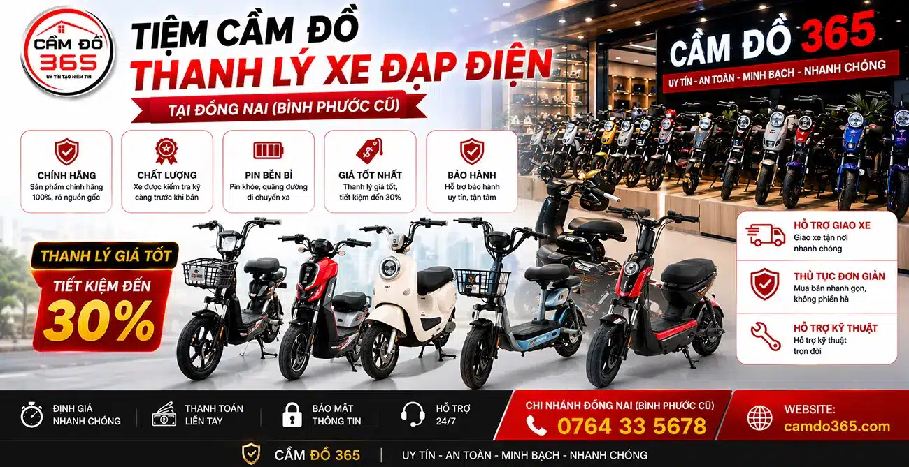 tiem cam do thanh ly xe dap dien tai binh phuoc