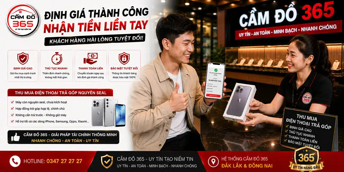 Thu mua dien thoai tra gop giai phap tai chinh thong minh dinh gia cao tai Cam Do 365