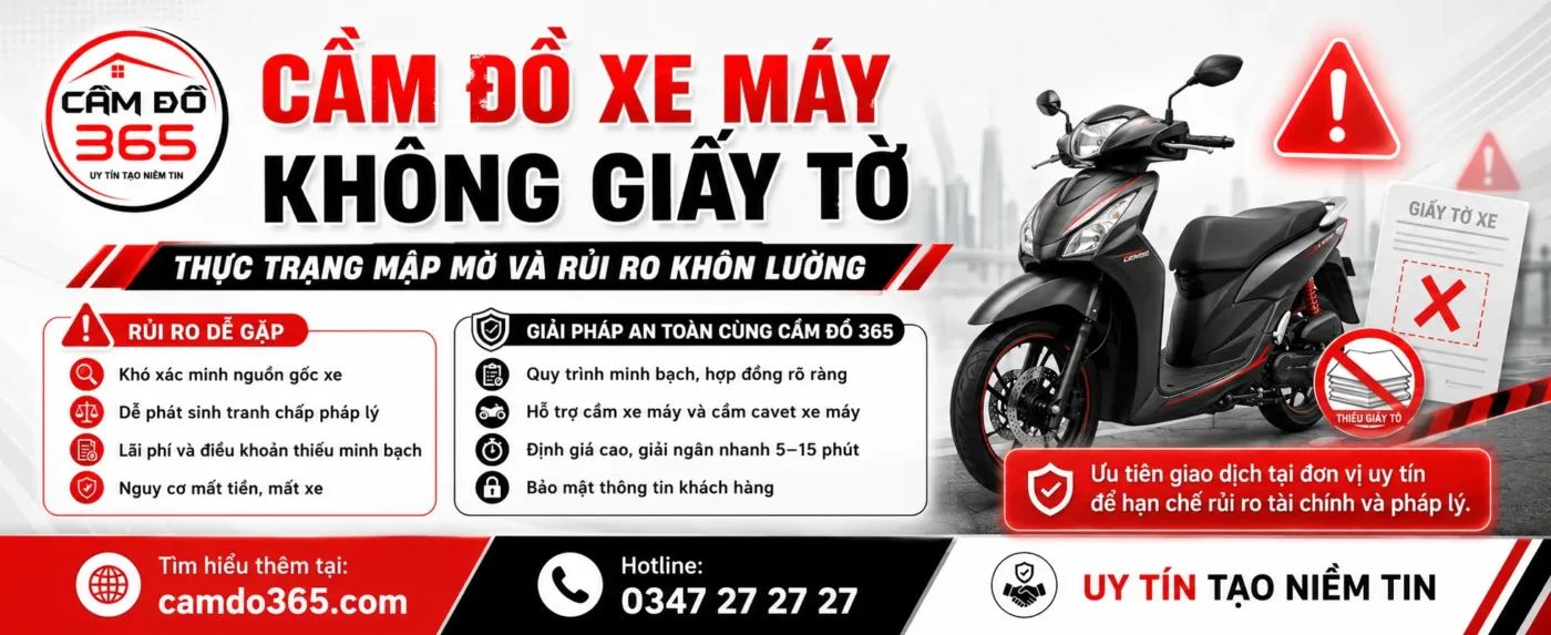cam do xe may khong giay to rui ro va thuc trang