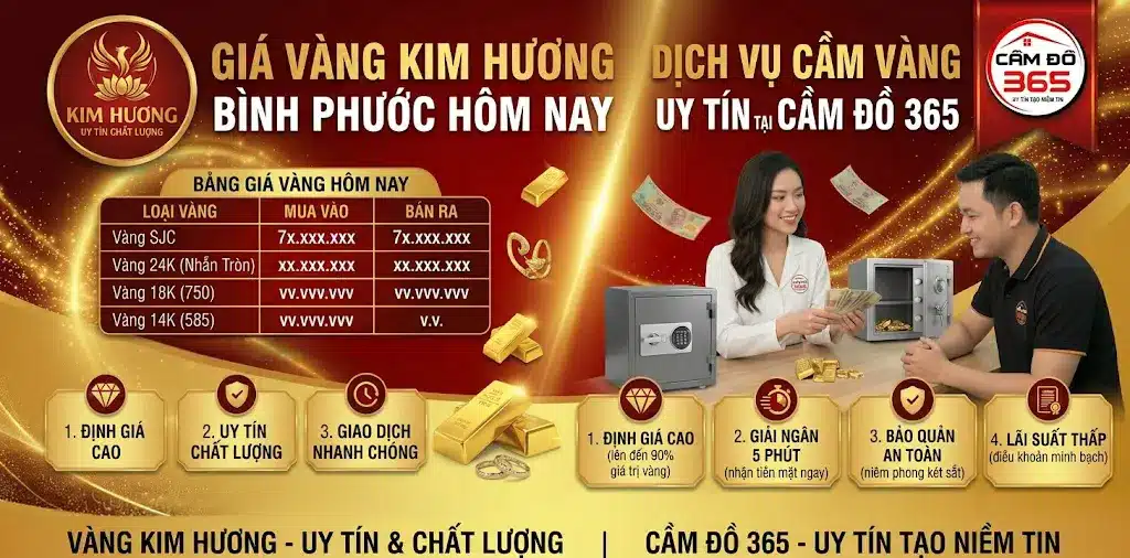 gia vang kim huong binh phuoc hom nay