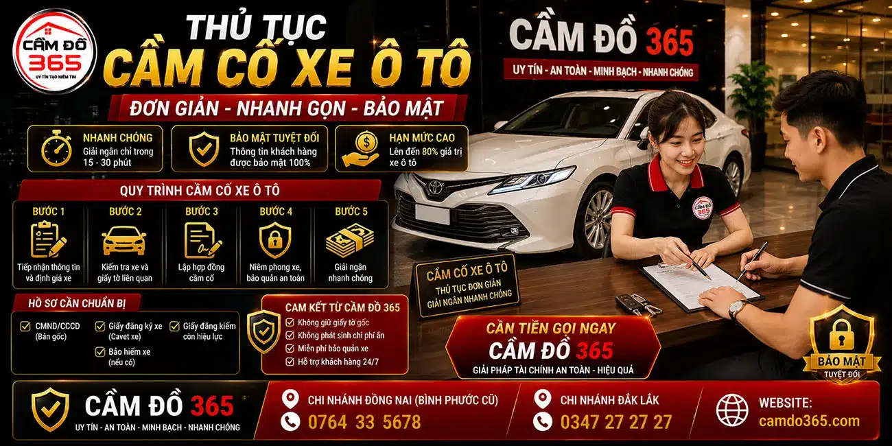 thu tuc cam co xe o to don gian nhanh gon bao mat