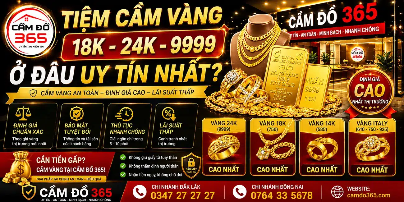 tiem cam vang 18k 24k 9999 o dau uy tin
