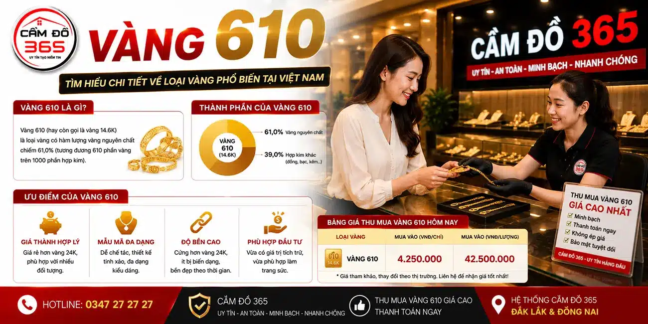 vang 610 tim hieu chi tiet ve loai vang pho bien tai viet nam