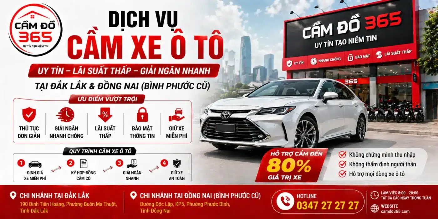 dich vu cam xe o to uy tin lai suat thap tai dak lak binh phuoc