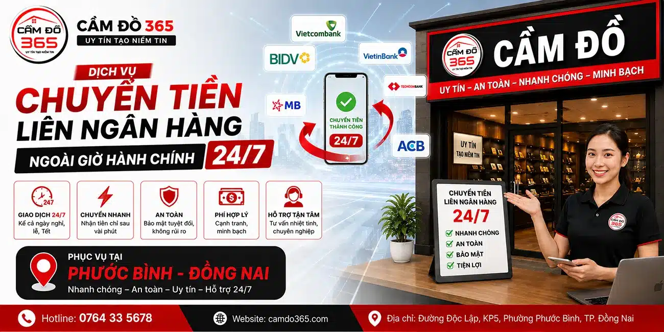 dich vu chuyen tien lien ngan hang ngoai gio hanh chinh 24 7 tai binh phuoc