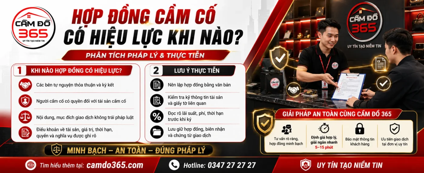 hop dong cam co co hieu luc khi nao