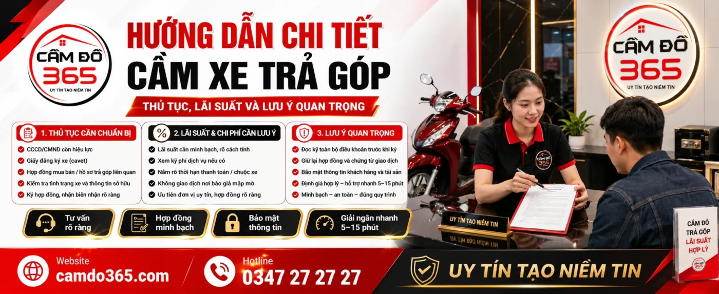 huong dan chi tiet cam xe tra gop thu tuc lai suat va luu y quan trong