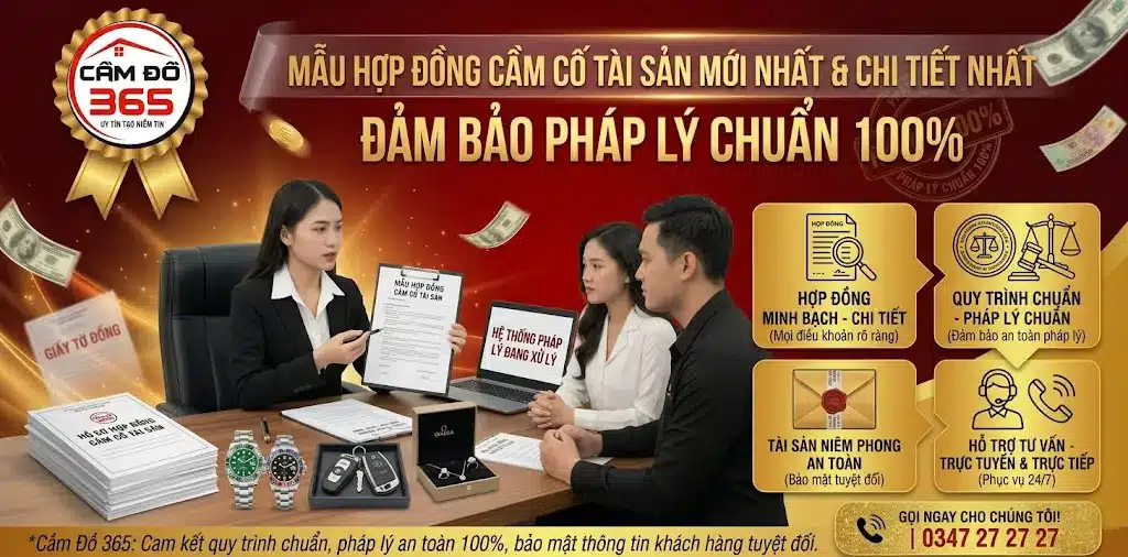 mau hop dong cam co tai san moi nhat chi tiet nhat