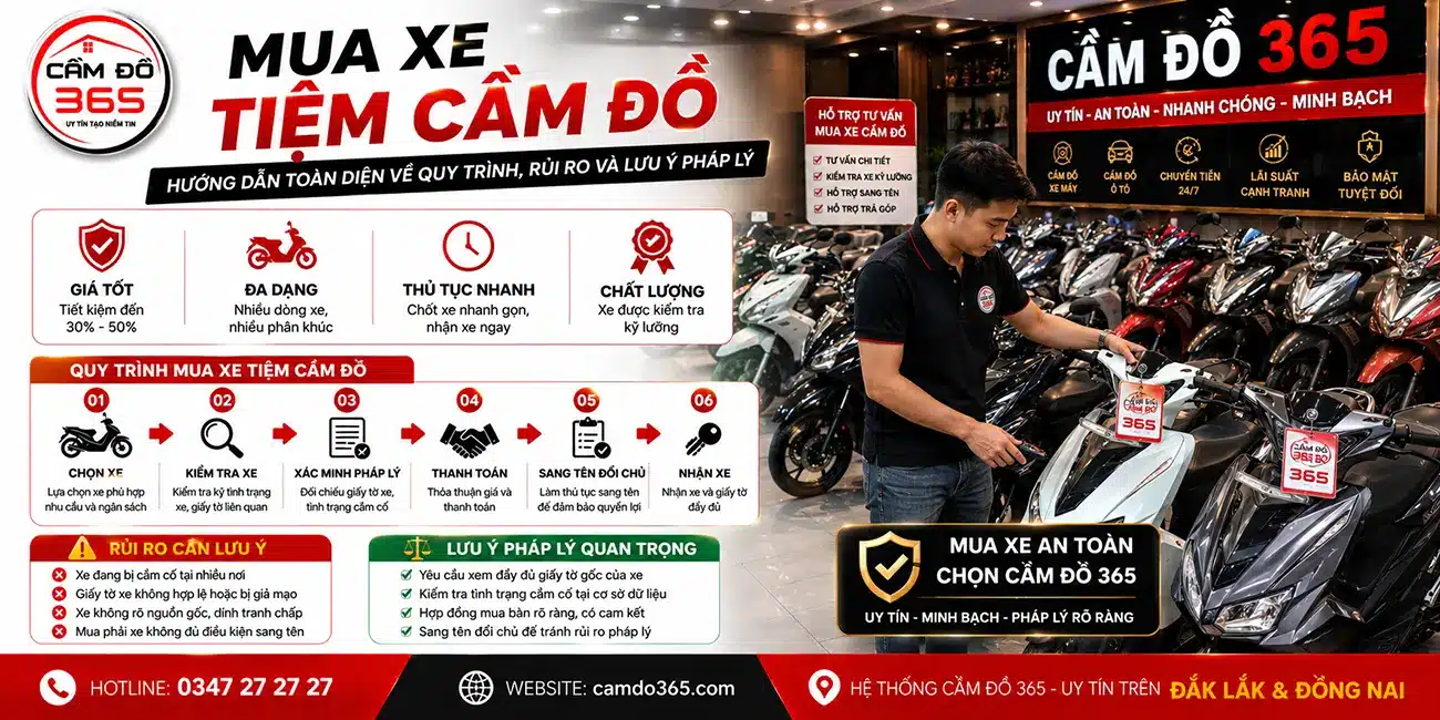 mua xe tiem cam do huong dan toan dien ve quy trinh rui ro va luu y phap ly