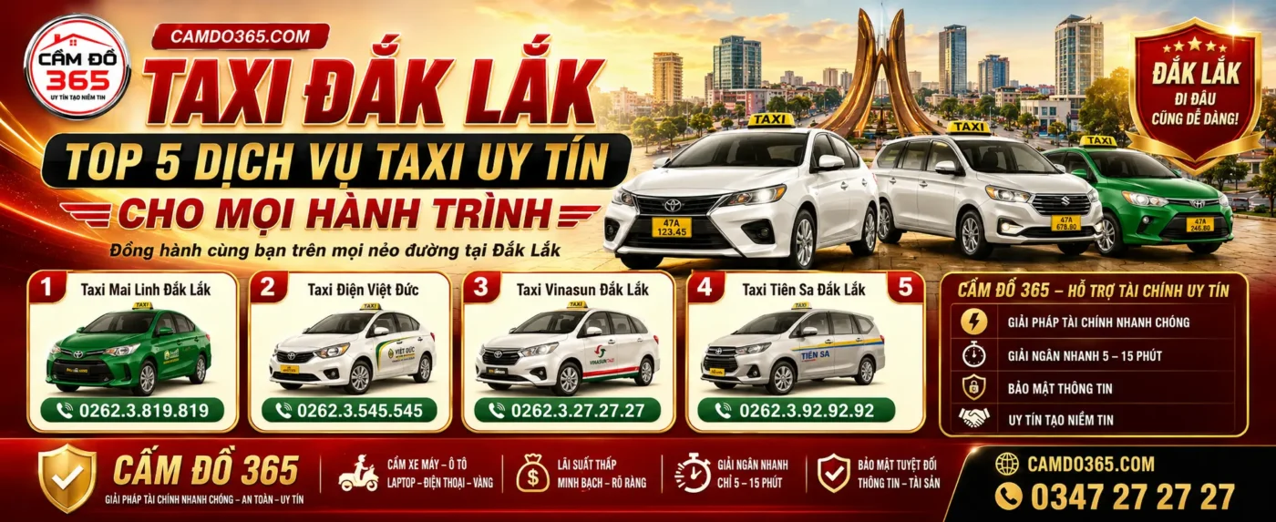taxi dak lak top 5 dich vu taxi uy tin cho moi hanh trinh