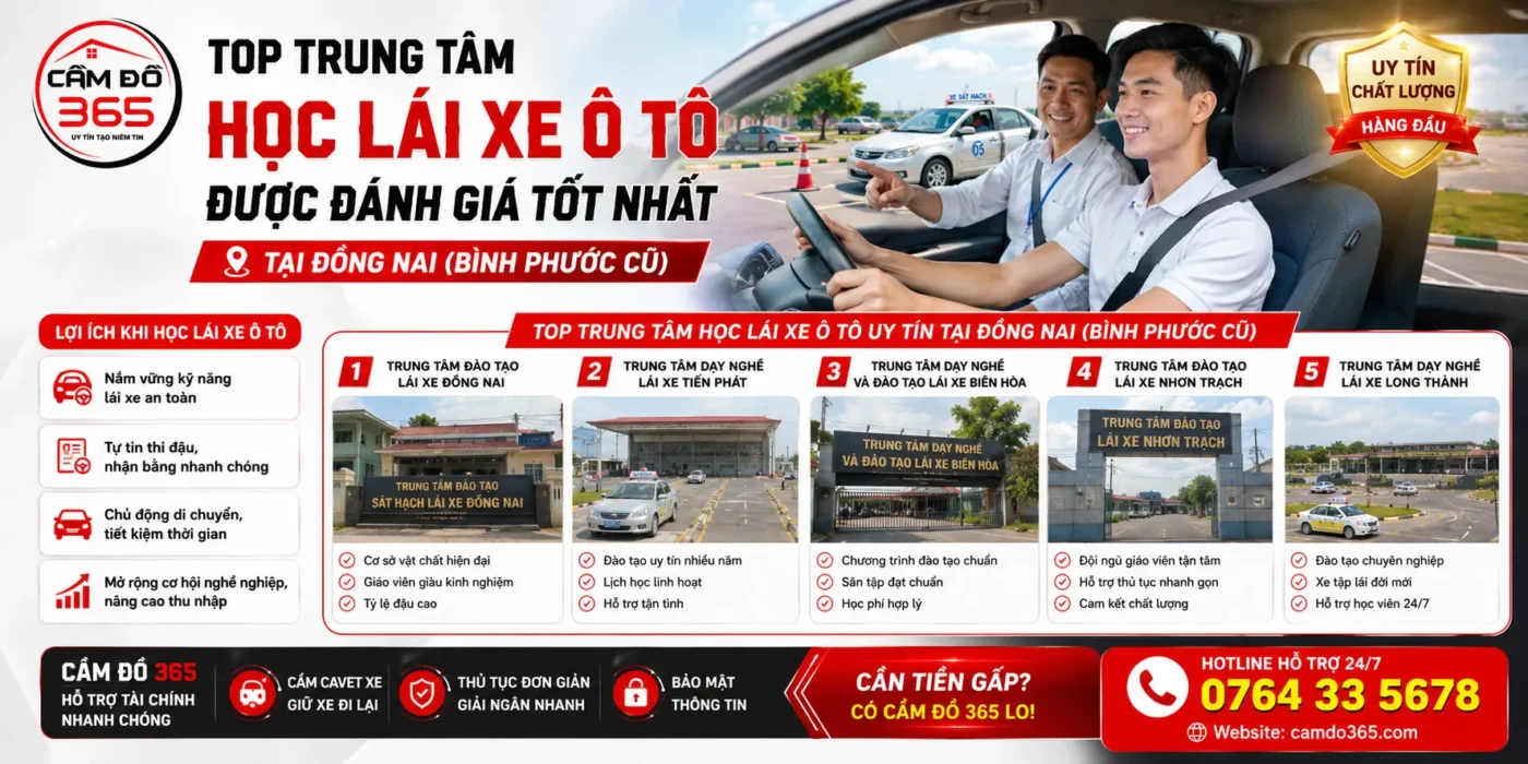 top trung tam hoc lai xe o to duoc danh gia tot nhat tai binh phuoc