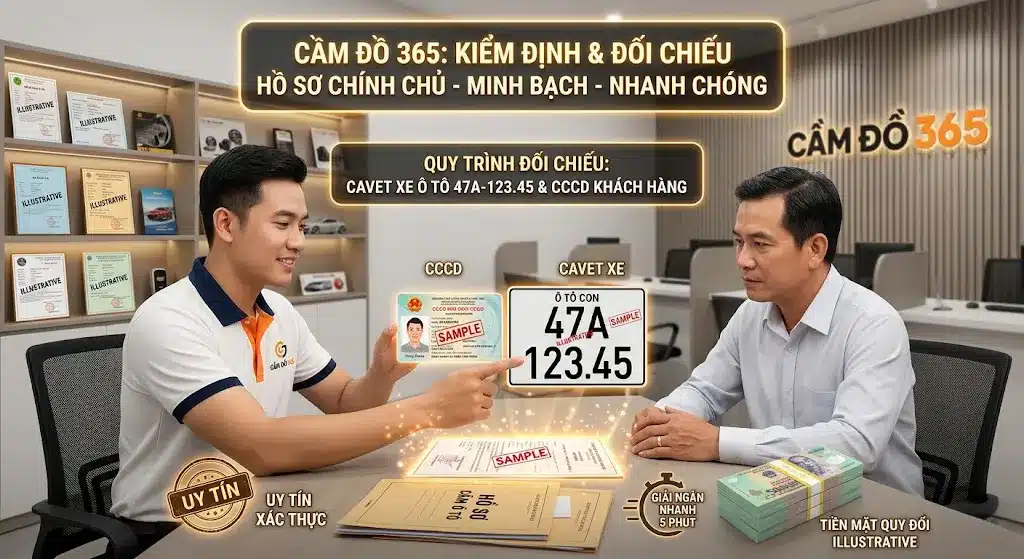 Xét duyệt hồ sơ cầm cavet xe ô tô chính chủ giải ngân siêu tốc