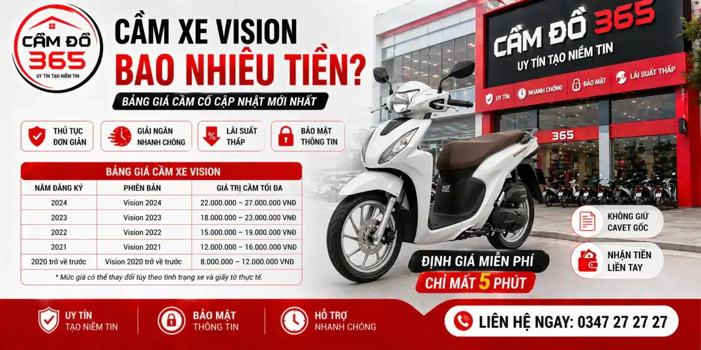 cam xe vision bao nhieu tien bang gia moi nhat