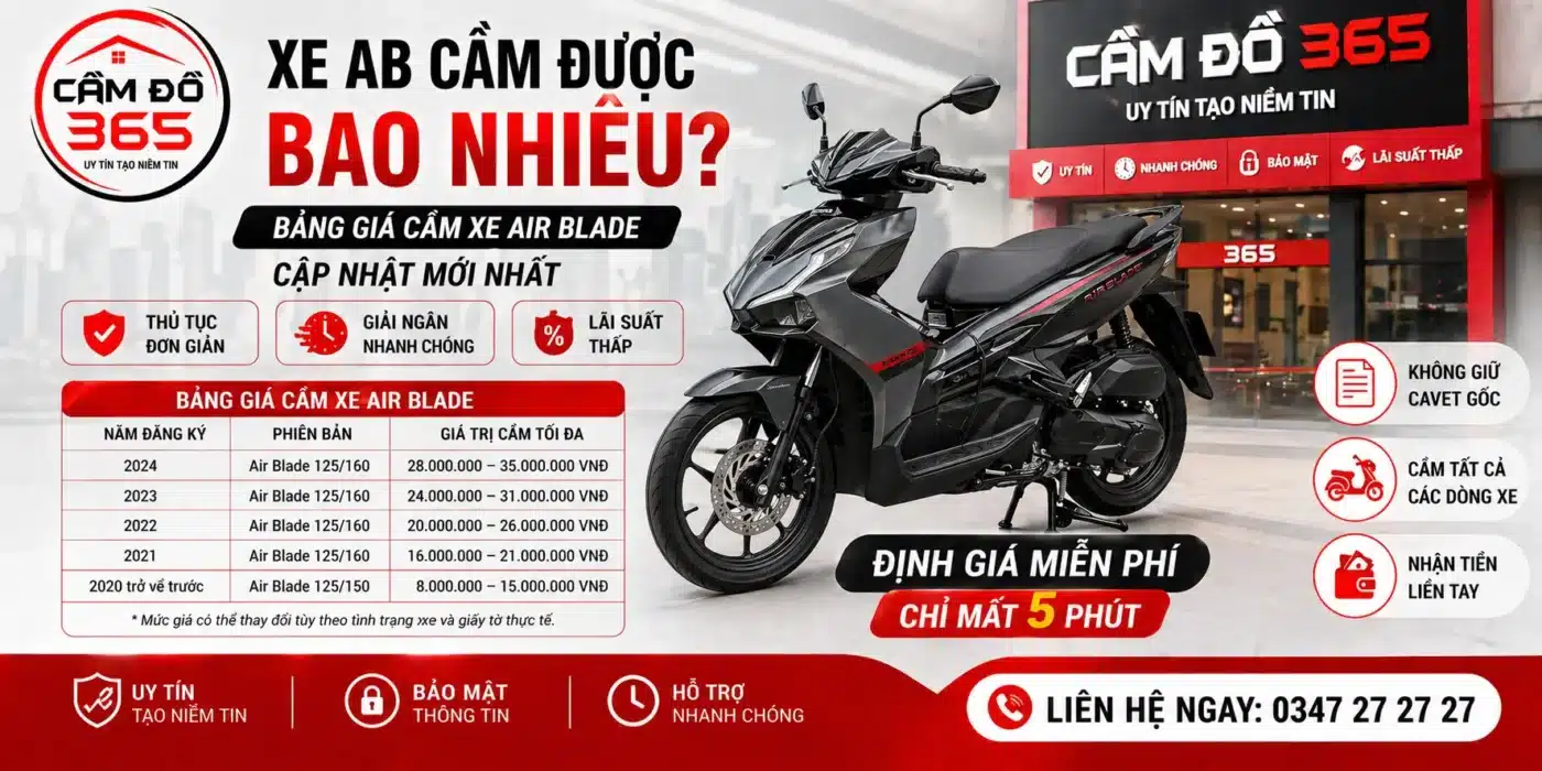 xe ab cam duoc bao nhieu bang gia cam air blade moi nhat