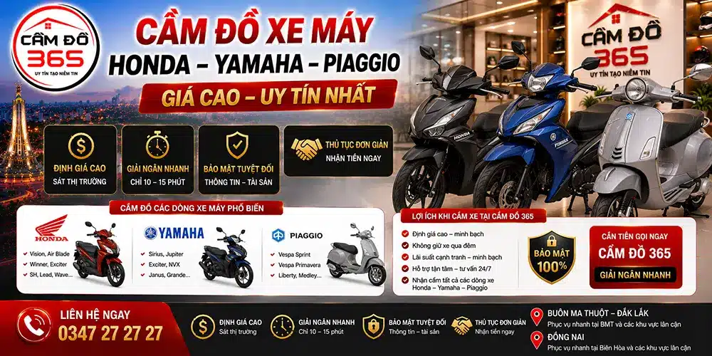 cam do xe may honda yamaha piaggio gia cao